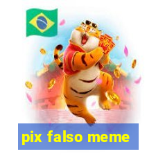 pix falso meme